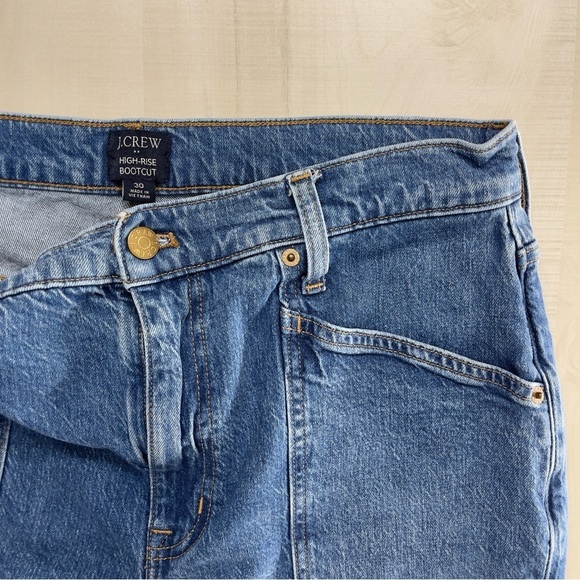 J CREW high rise bootcut cotton utility all day stretch jeans 2024 30 soft - Picture 4 of 9